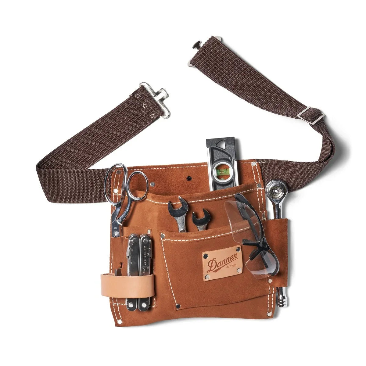Leather Tool Belt - Brown