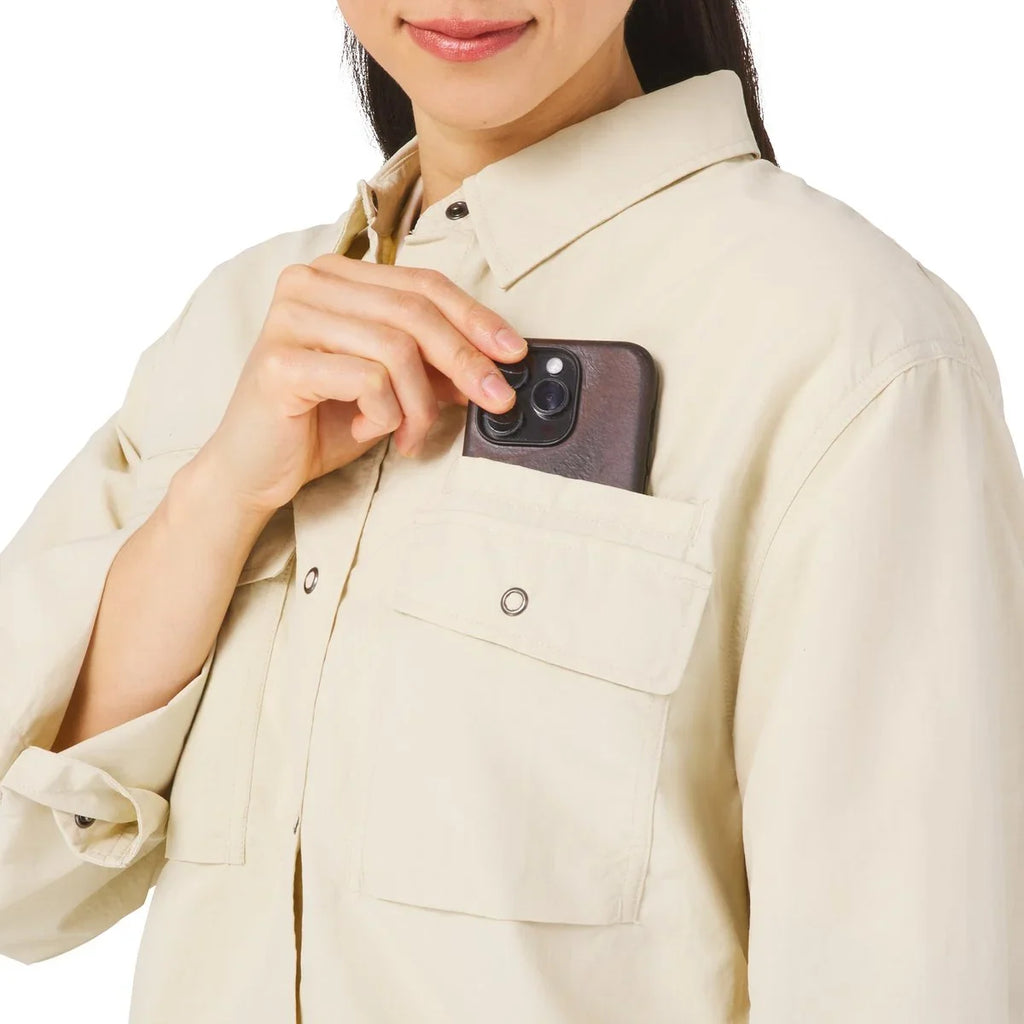 Nylon Ripstop Overshirt - Gray Green