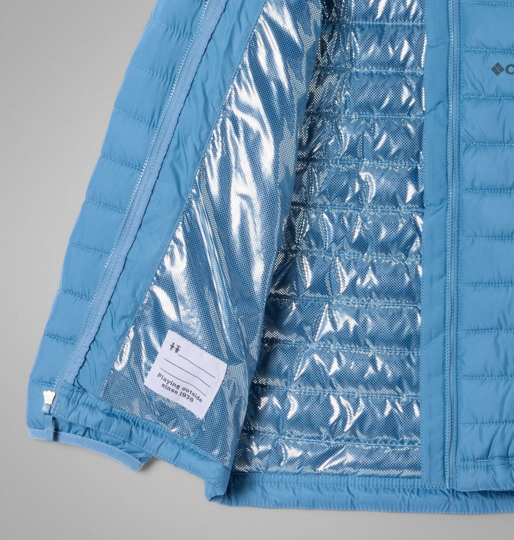 Girls' Hooded Insulated Puffer Jacket - White Paisley