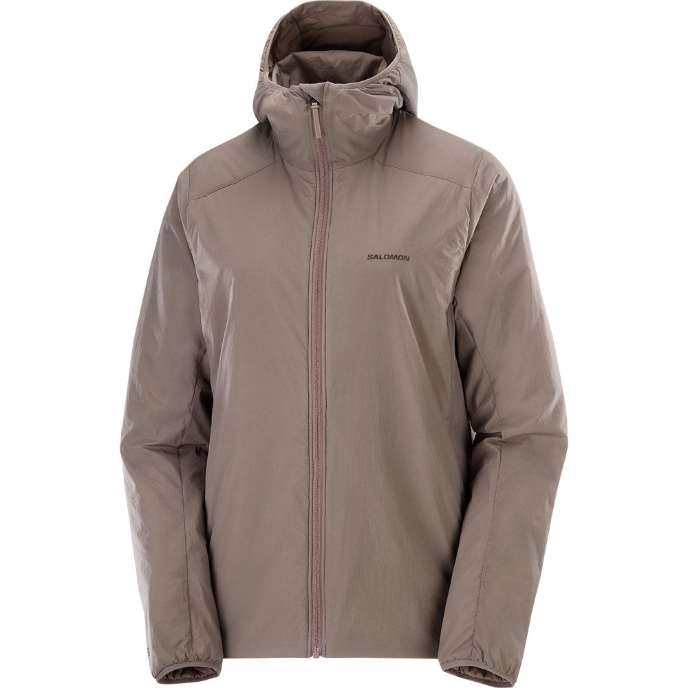 Women's Insulated Hooded Jacket - Brown
