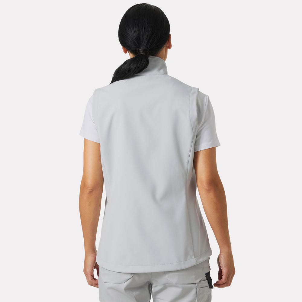 Women's Softshell Work Vest - Gray