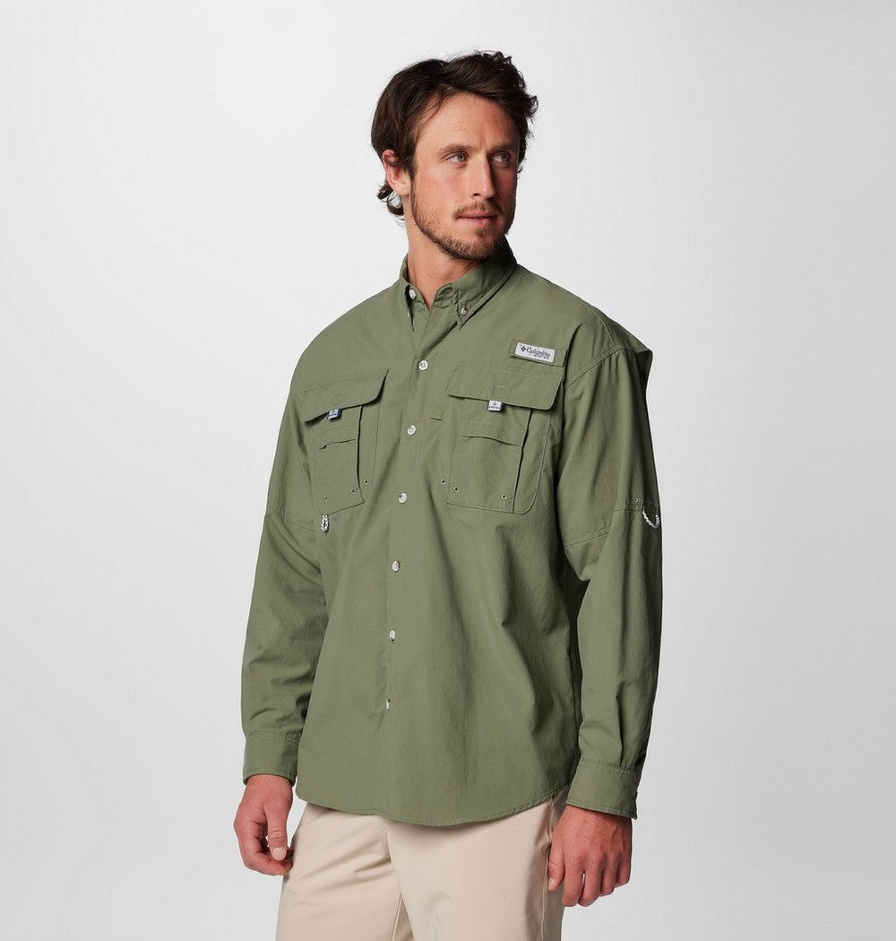 Men's Tall Long-Sleeve Vented Fishing Shirt - Gray