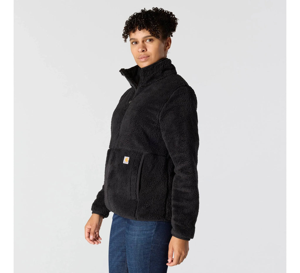 Women's Loose Fit Fleece Pullover - Black