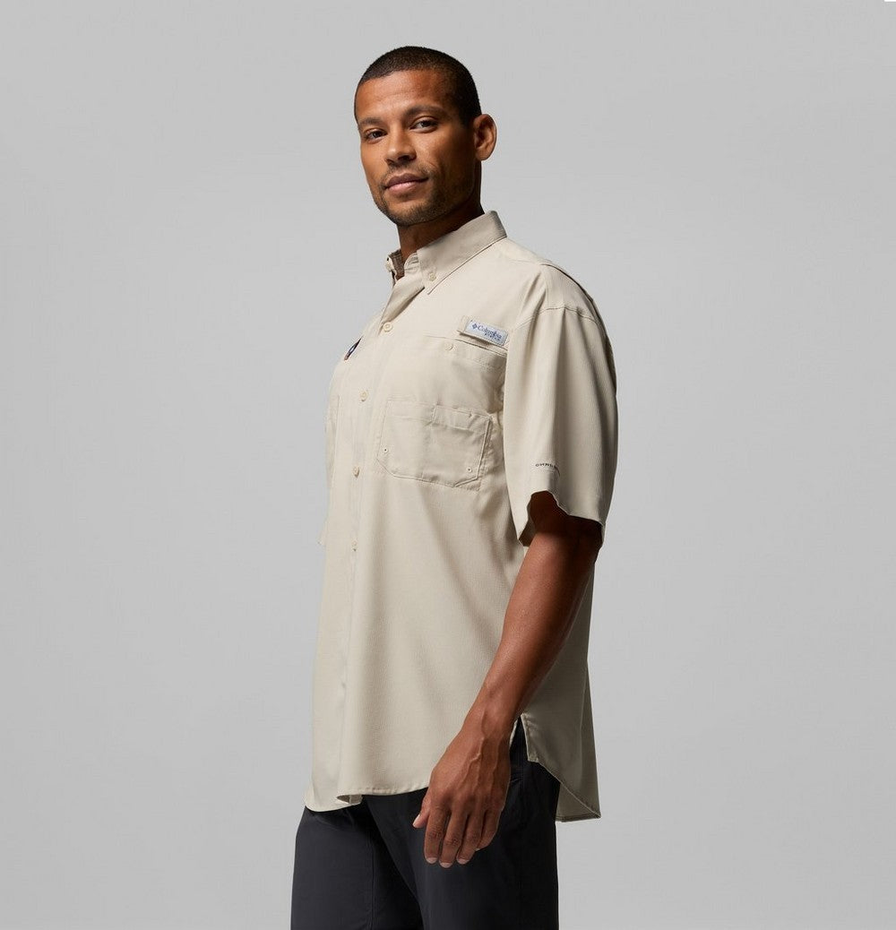 Men's Tall Short Sleeve Fishing Shirt - Tan