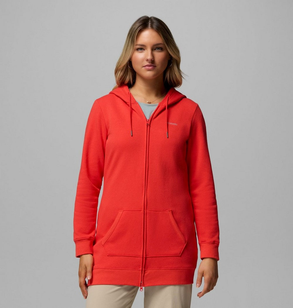 Women's Long Full-Zip Hoodie - Blue