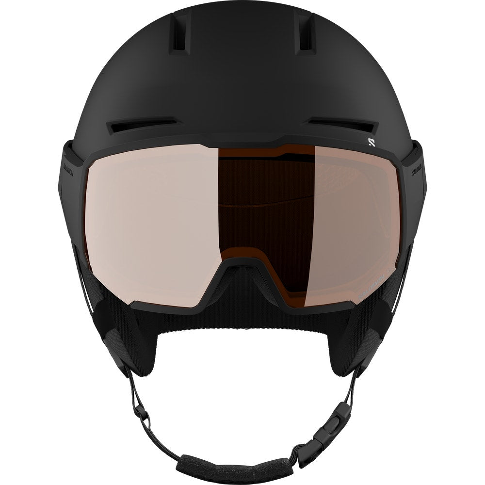 Adjustable Ski Helmet With Visor - Black