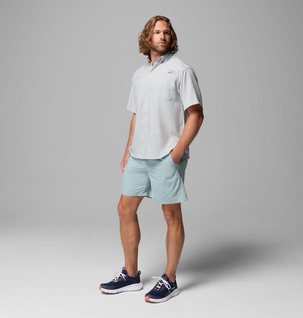 Men's Short-Sleeve Fishing Shirt - Blue