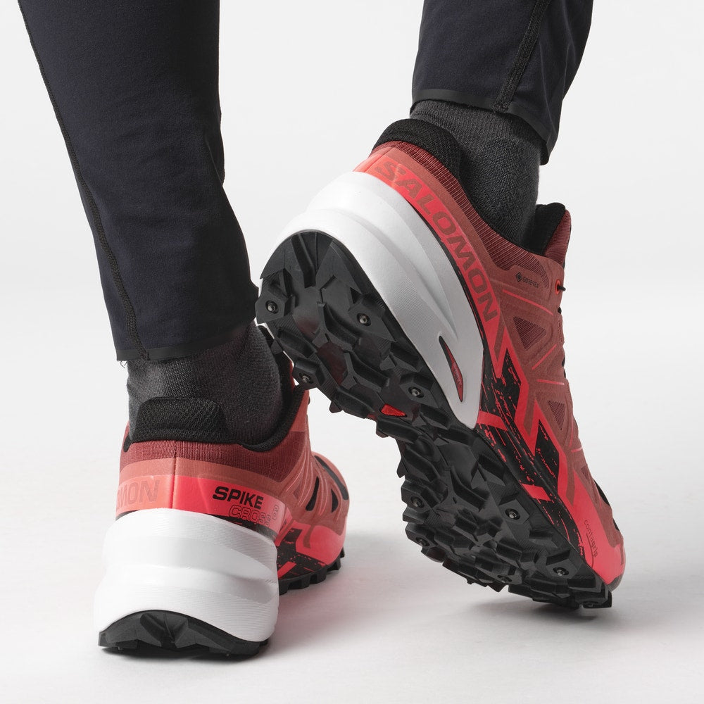 Waterproof Spiked Trail Running Shoes - Black