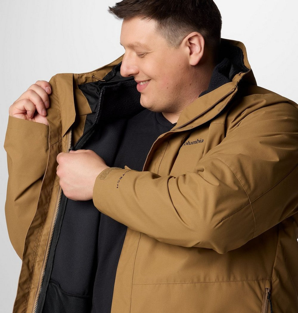 Men's Big 3-In-1 Waterproof Jacket - Green