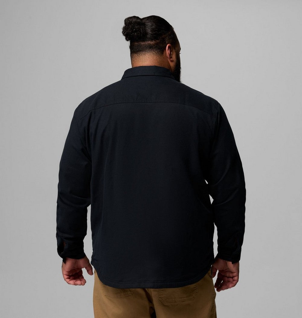 Men's Big Fleece-Lined Shirt Jacket - Blue