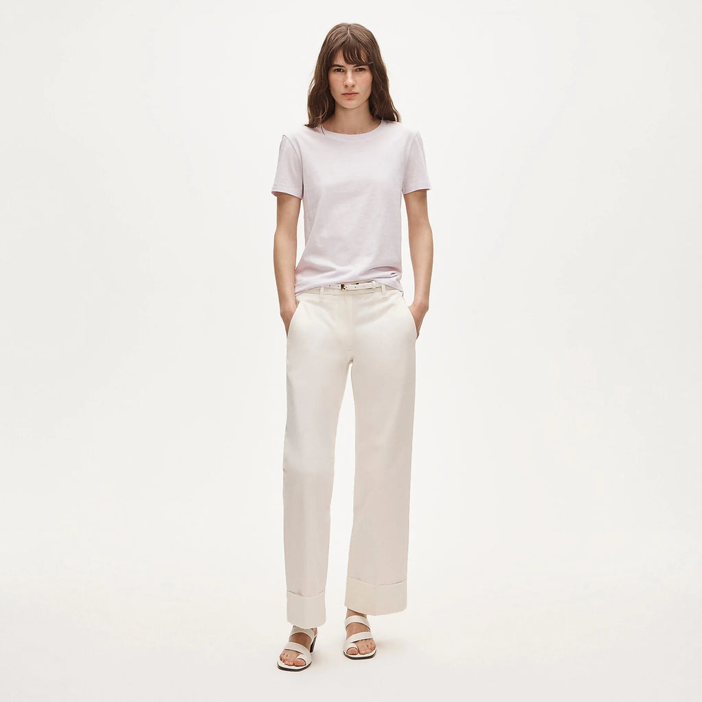 Women's Cotton Crewneck T-Shirt - Lavender
