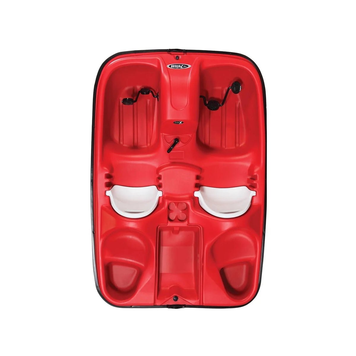 Pelican Sport Monaco Adjustable 5 Seat Pedal Boat, Red/White - MONACO