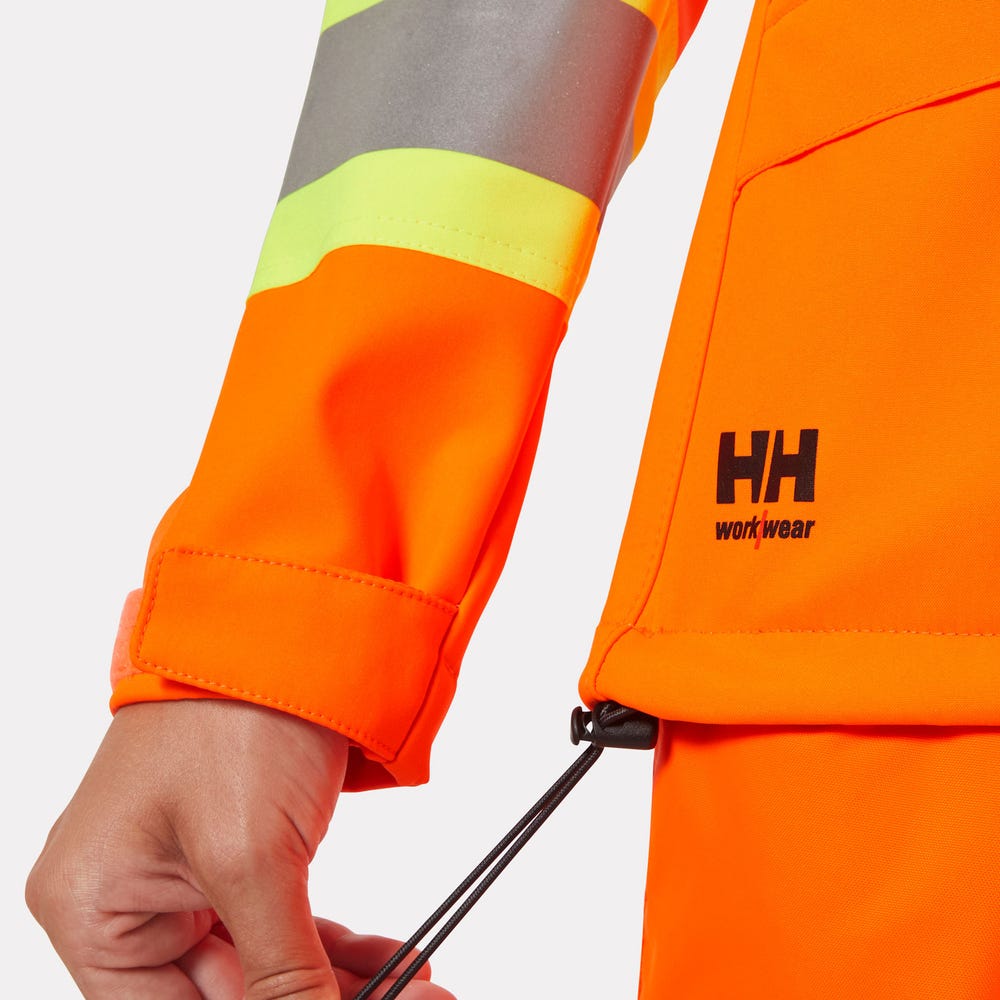 Women's High-Visibility Softshell Work Jacket - Yellow