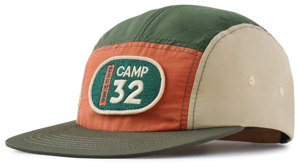 Five-Panel Nylon Camp Cap - Loden Khaki