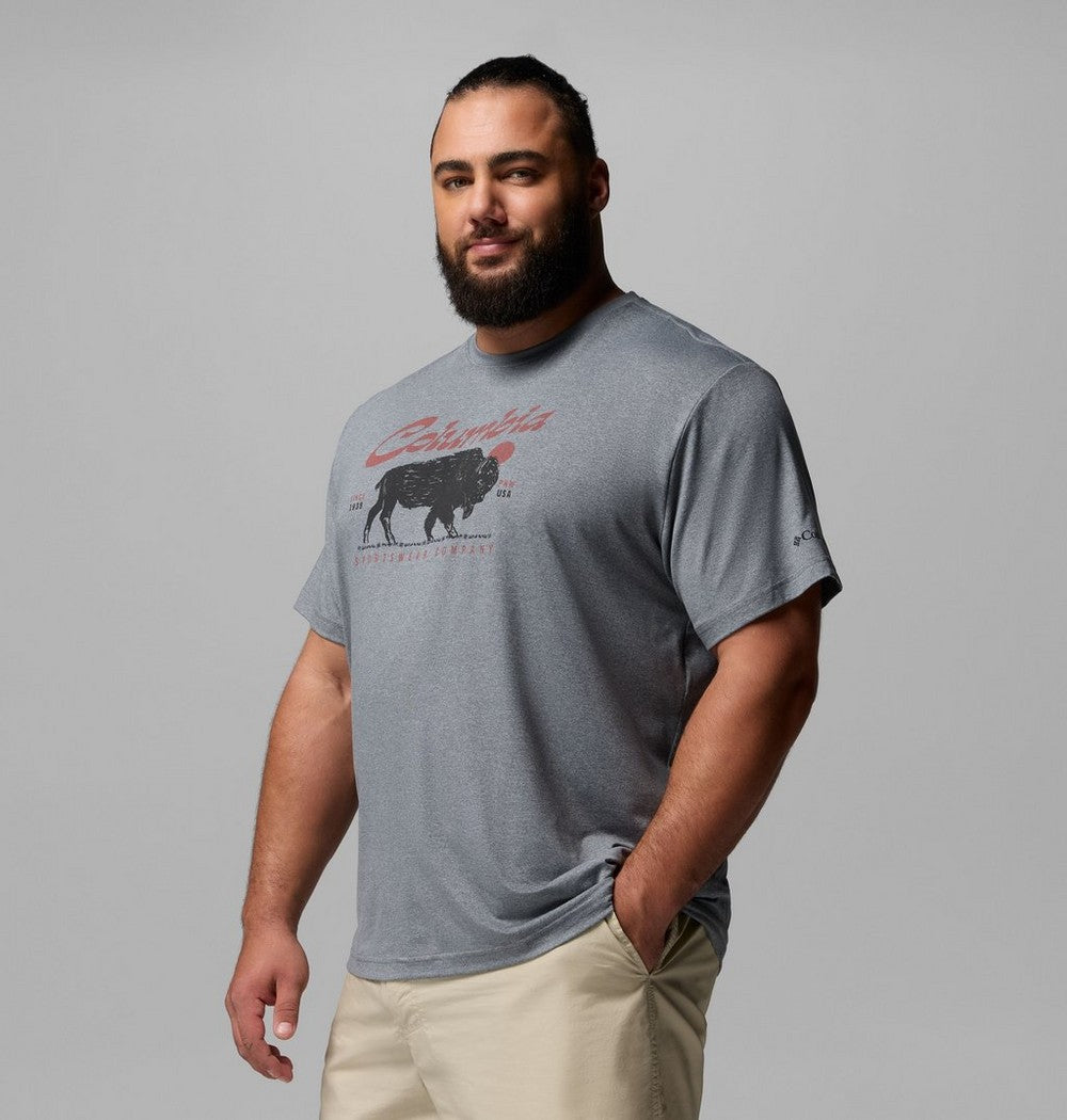 Men's Big UPF 50 Graphic T-Shirt - Grey