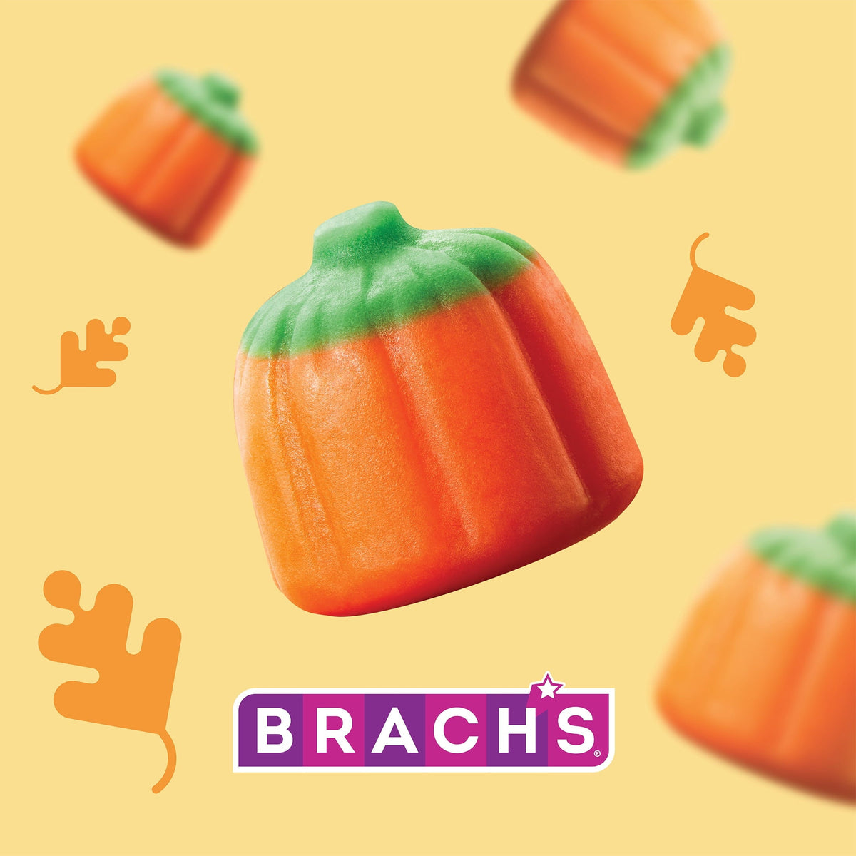 Brach's Mellowcreme Pumpkins Candy, Halloween Candy, Fall Treats, 11 Ounce Bag