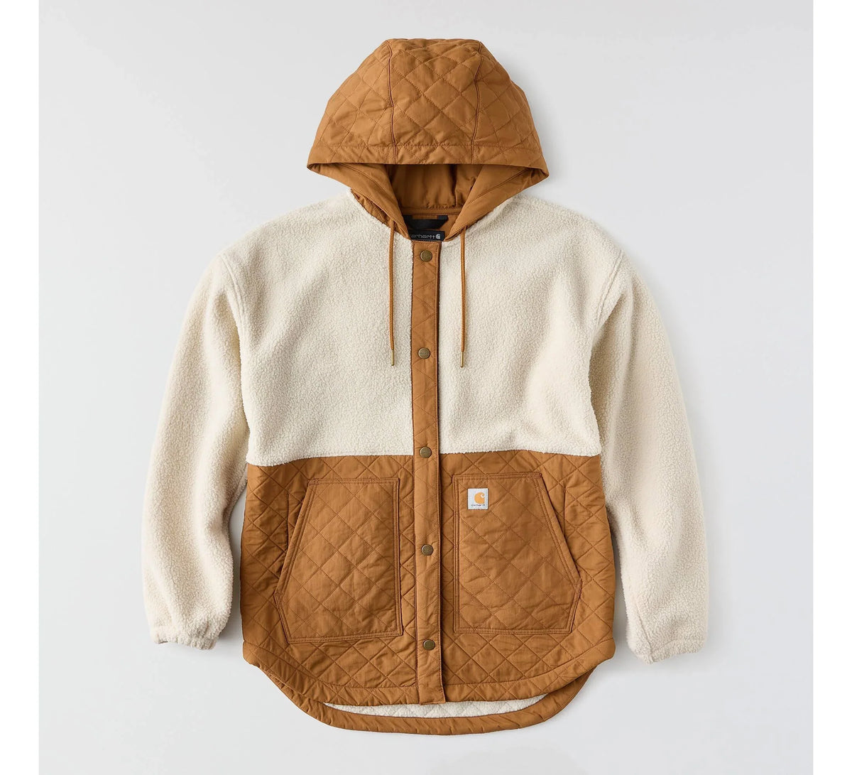Women's Insulated Hooded Shirt Jacket - Oat