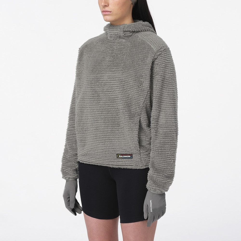 Women's Insulated Fleece Hoodie - Brown