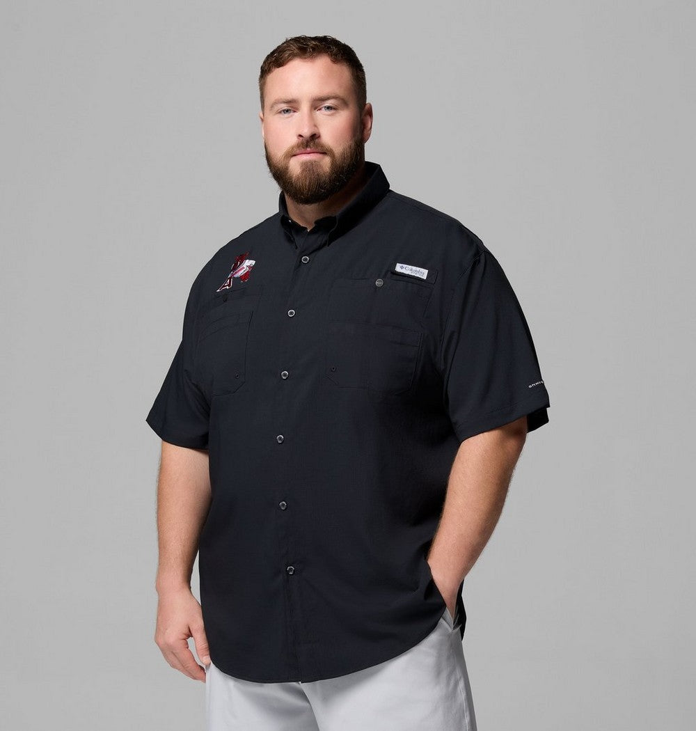 Men's Big UPF 40 Team Fishing Shirt - Black