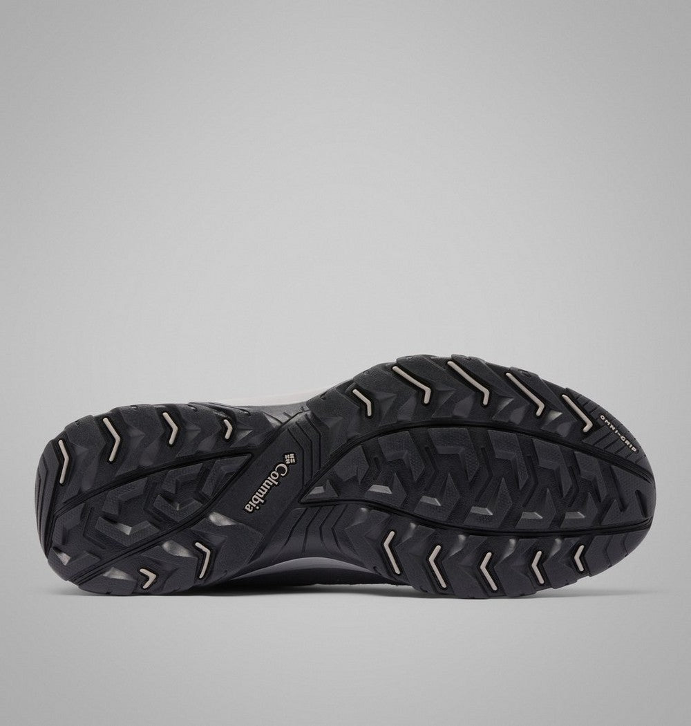 Men's Leather And Mesh Hiking Shoes - Gray