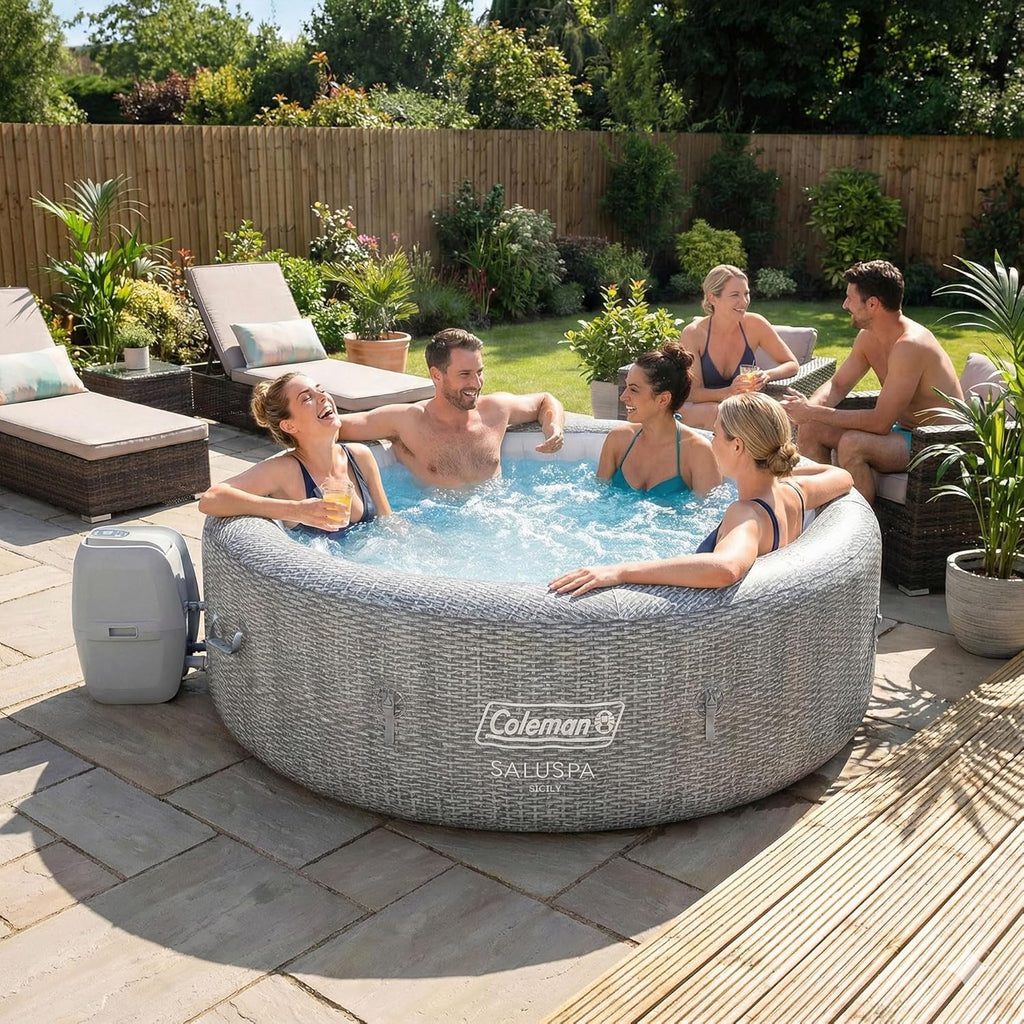 Coleman Sicily Energy-Efficient AirJet Inflatable Hot Tub, 5-7 Person - Sicily