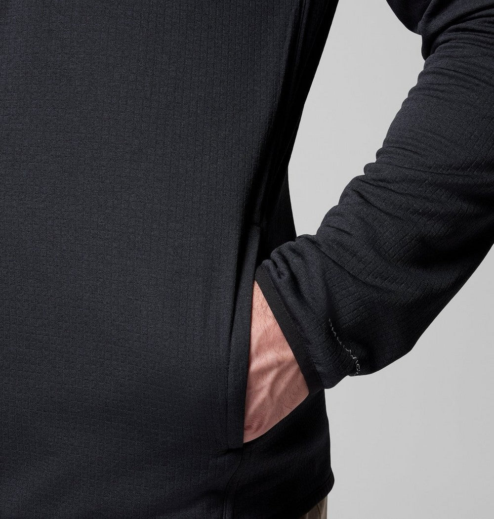 Men's Tall Grid Fleece Full-Zip Jacket - Gray