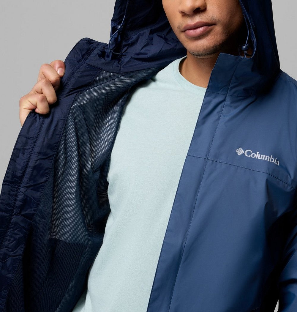 Men's Tall Waterproof Rain Jacket - Blue