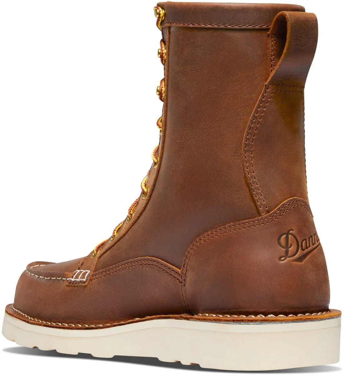 8-Inch Steel Toe Moc Toe Work Boot - Tobacco