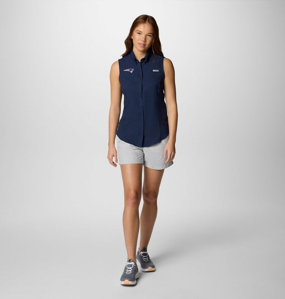 Women's Sleeveless Fishing Shirt - Navy