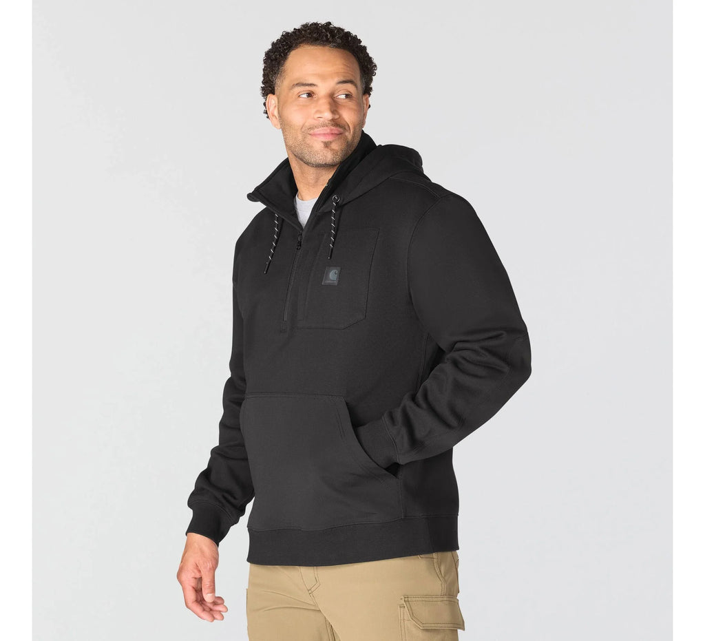 Men's Water-Repellent Reinforced Hoodie - Black