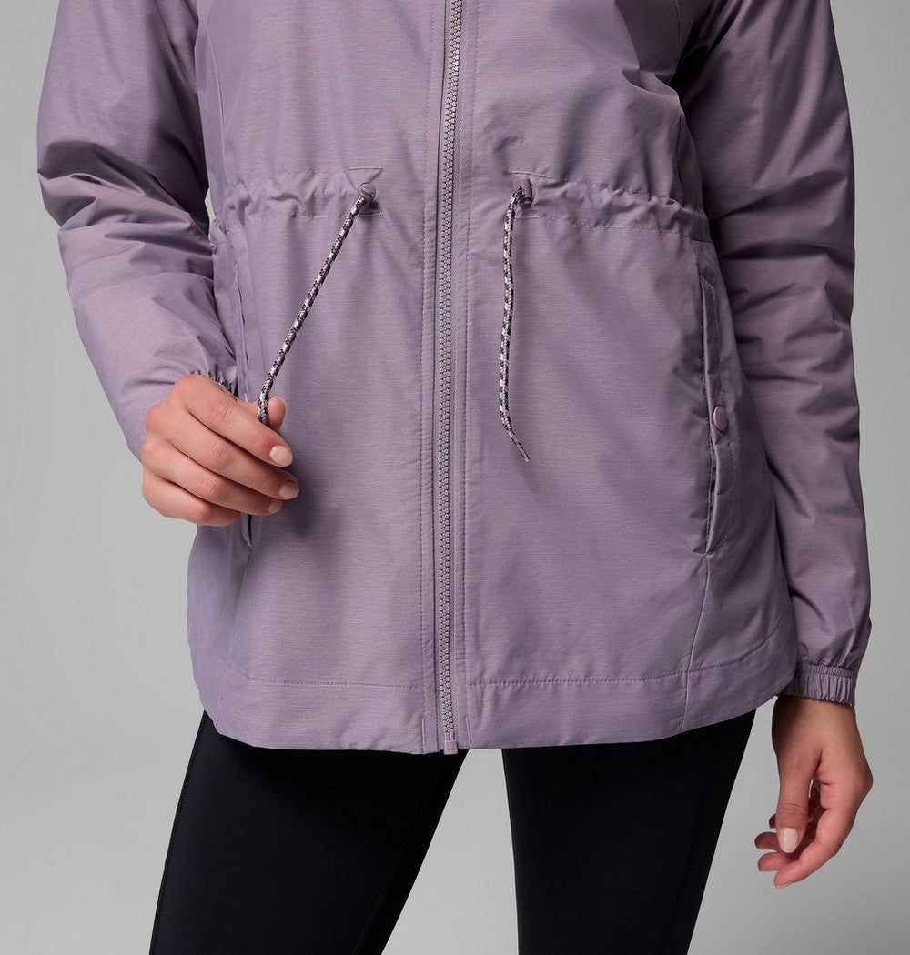 Women's Lightweight Hooded Rain Jacket - Fuchsia