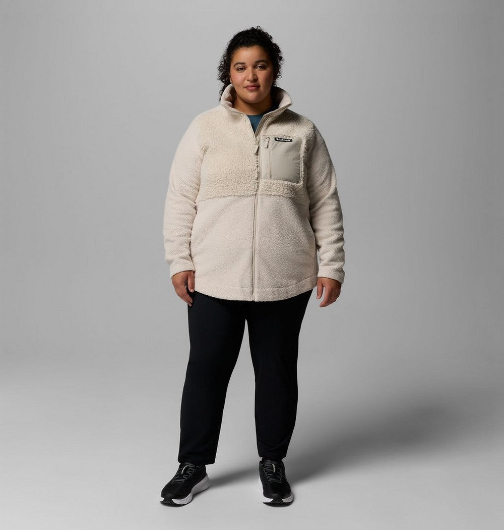 Women's Plus Sherpa Full-Zip Fleece - Grey