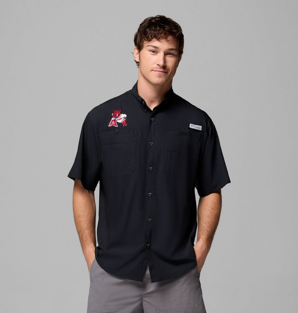 Men's Short Sleeve Fishing Shirt - Black