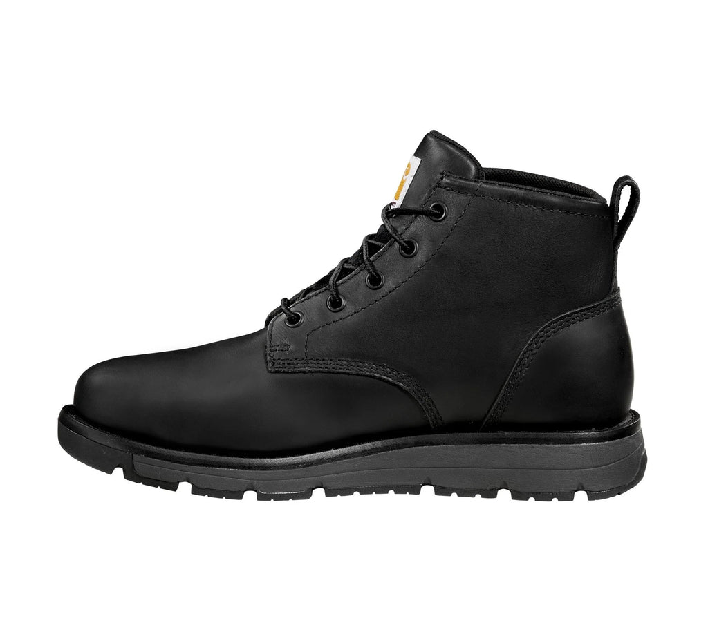 Waterproof Steel Toe Wedge Work Boot - Black