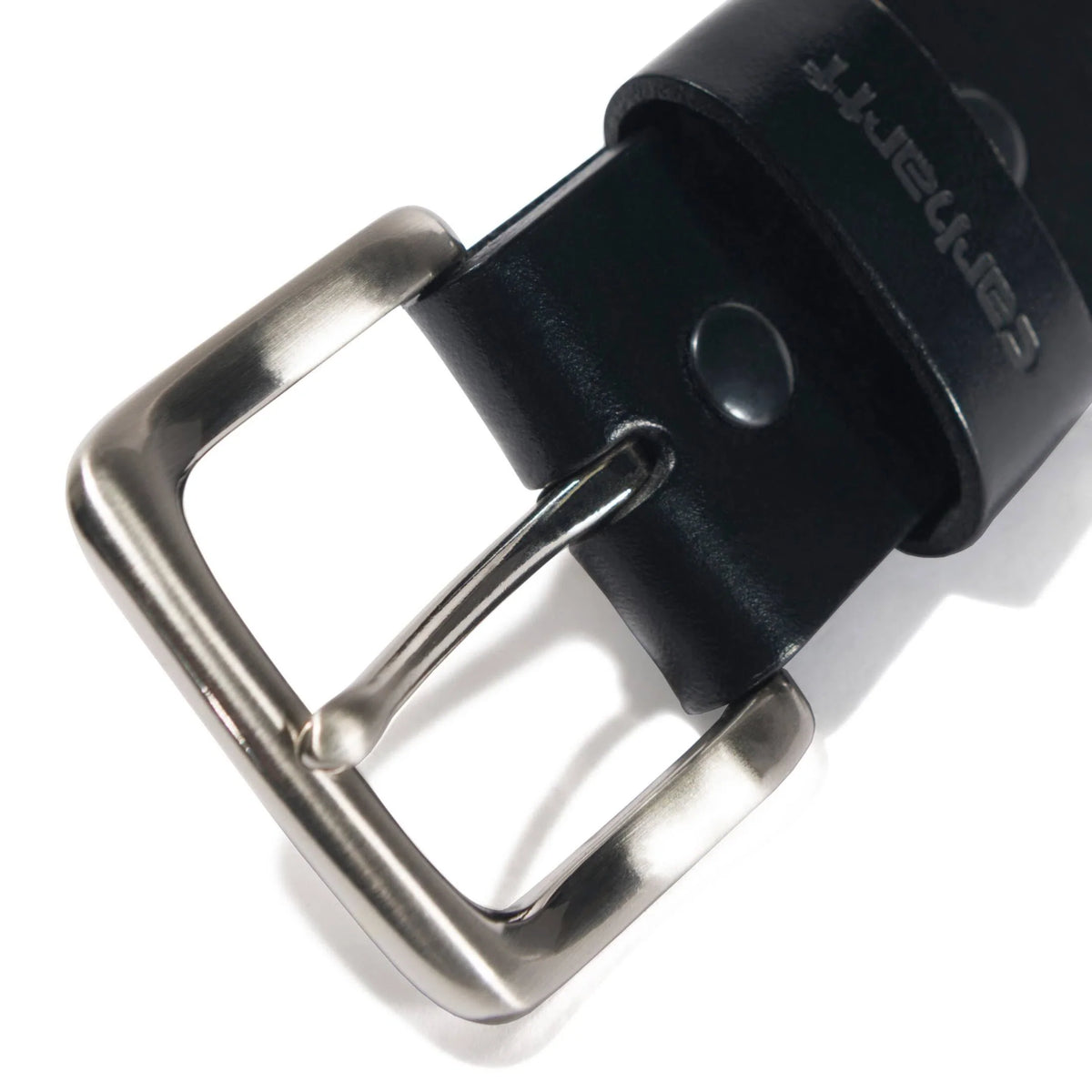 Men's Bridle Leather Buckle Belt - Black