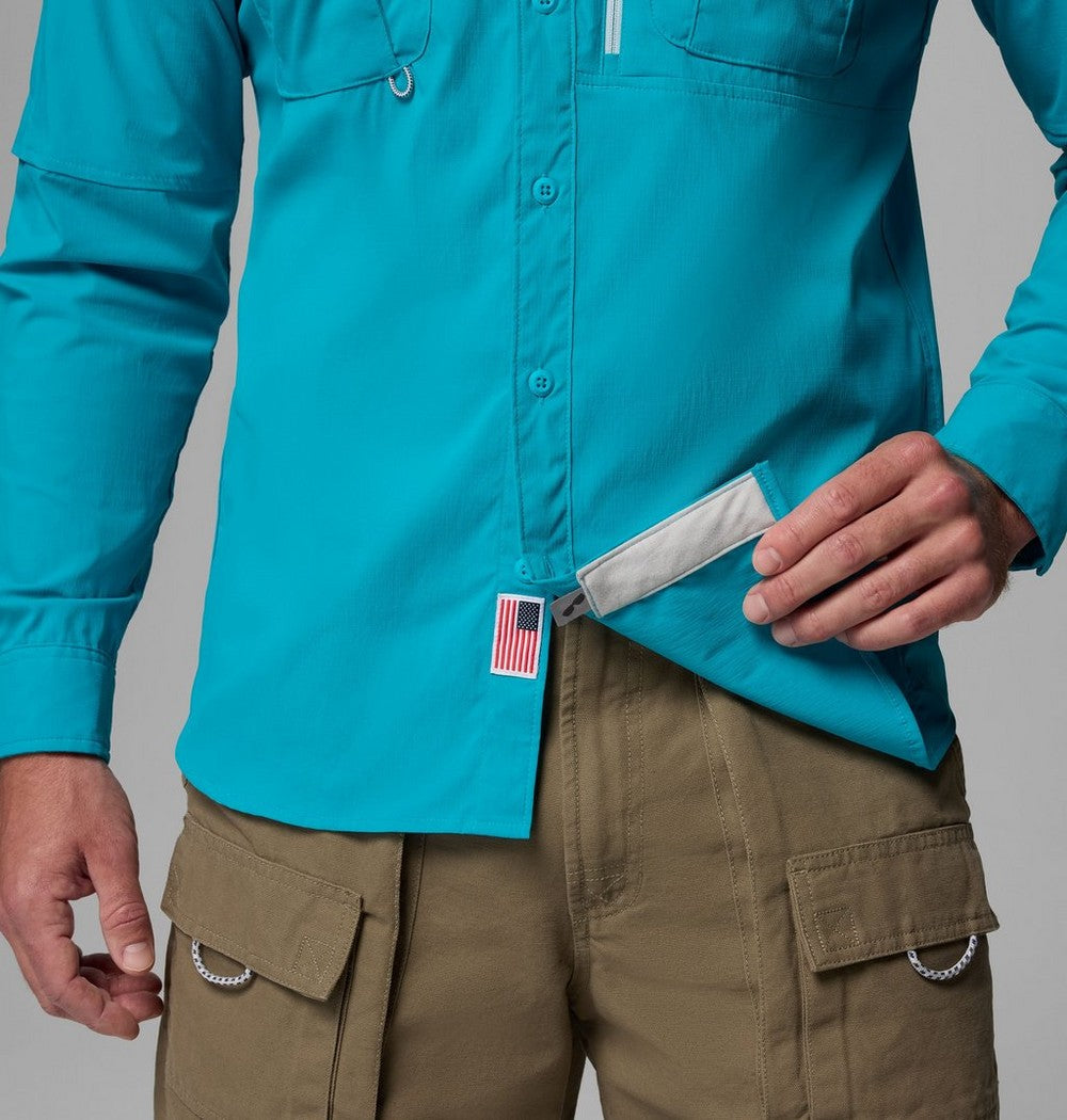 Men's UPF 50 Fishing Button-Up Shirt - Navy