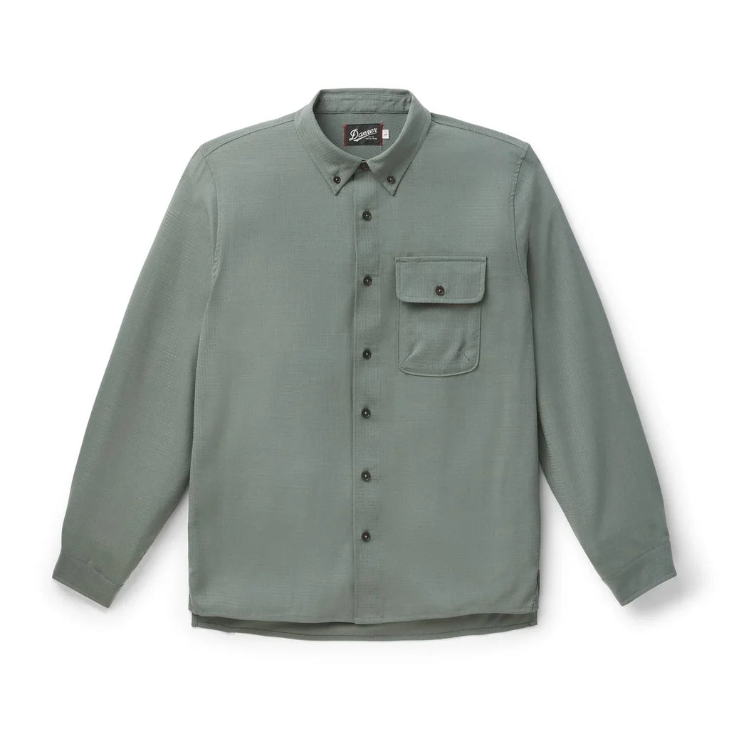 Men's Lightweight Wool Blend Trail Shirt - Green