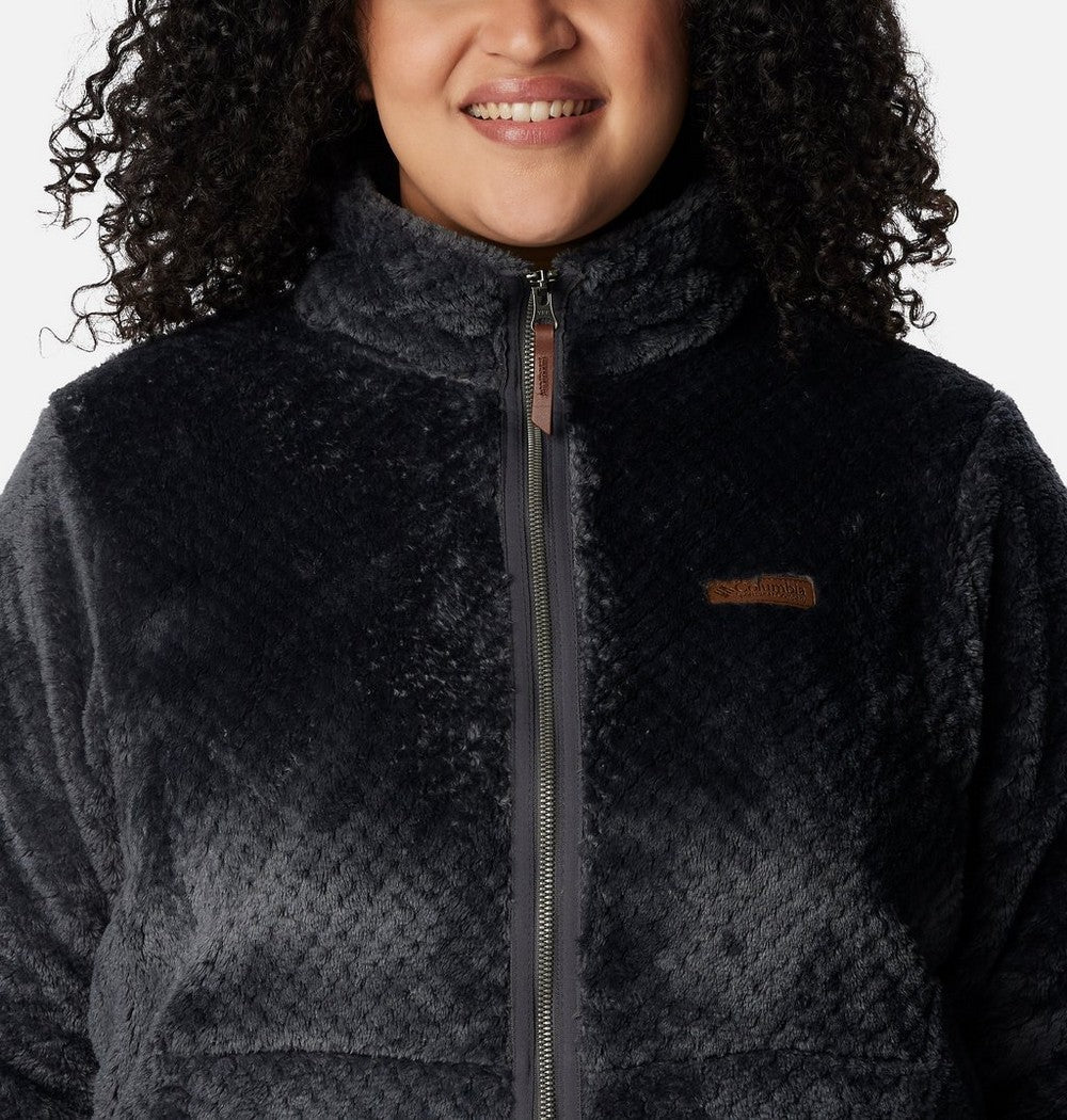 Women's Plus Long Full-Zip Fleece Jacket - Blue