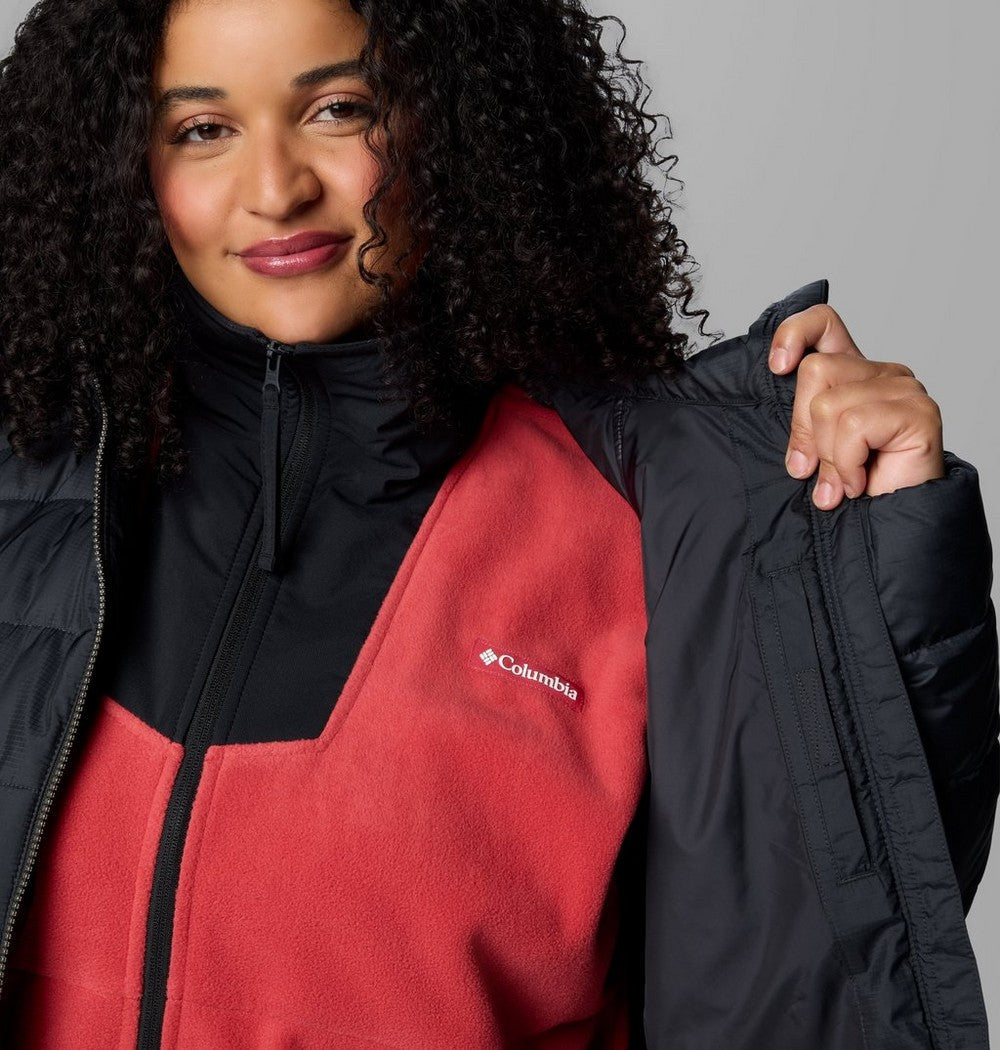 Women's Plus Size Insulated Hooded Jacket - Blue