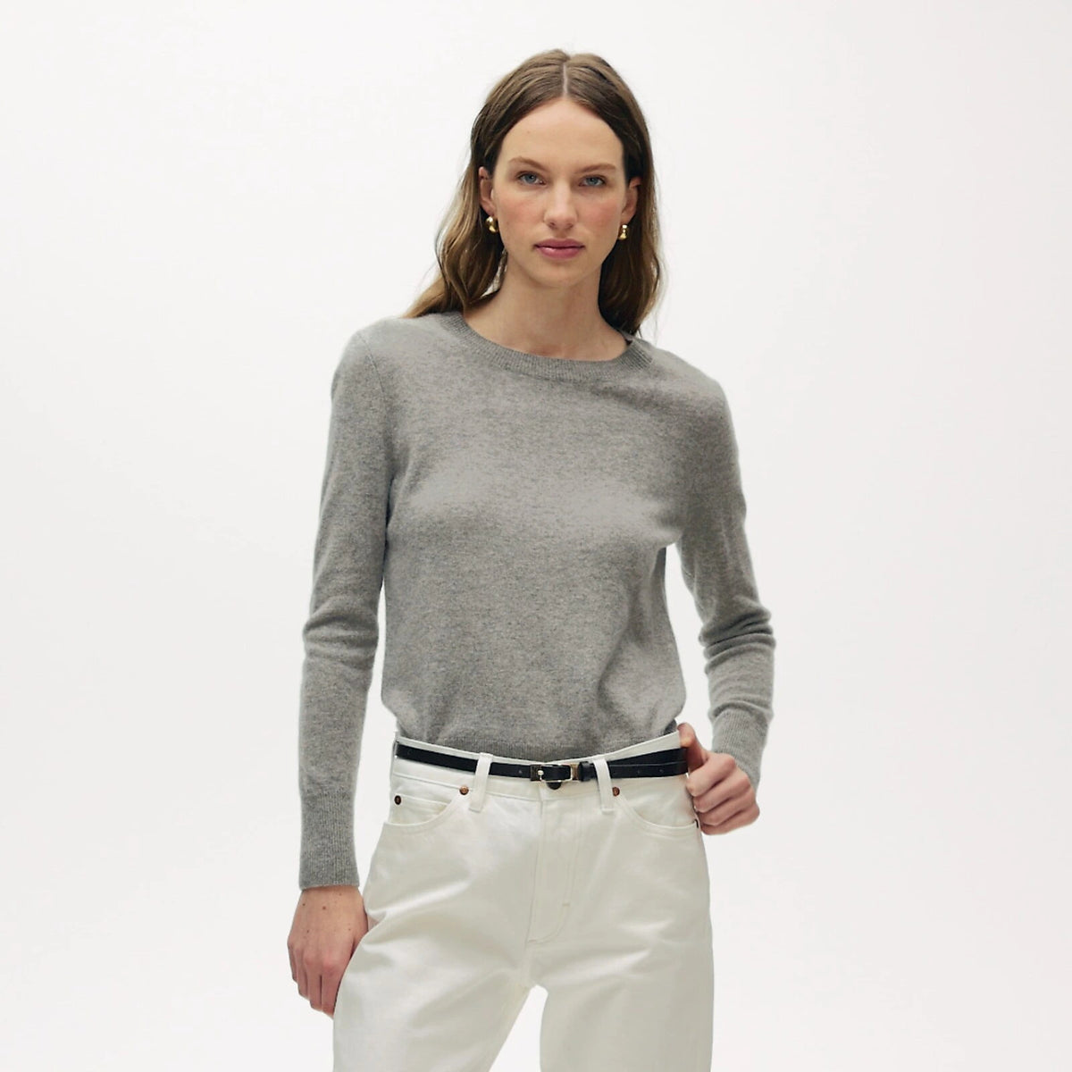 Cashmere Classic-Fit Crewneck Sweater - Black