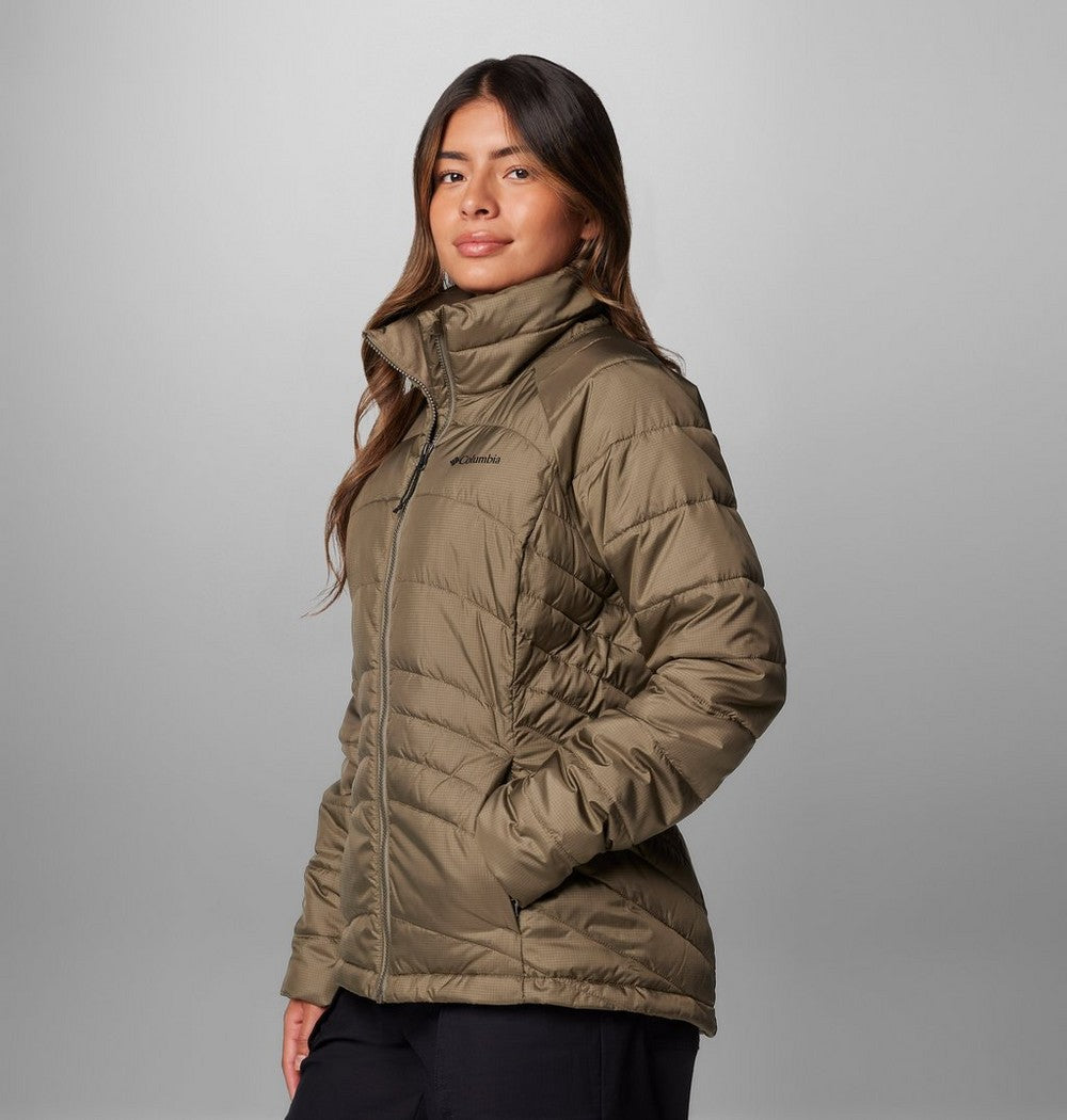 Women's Water-Resistant Insulated Jacket - Brown