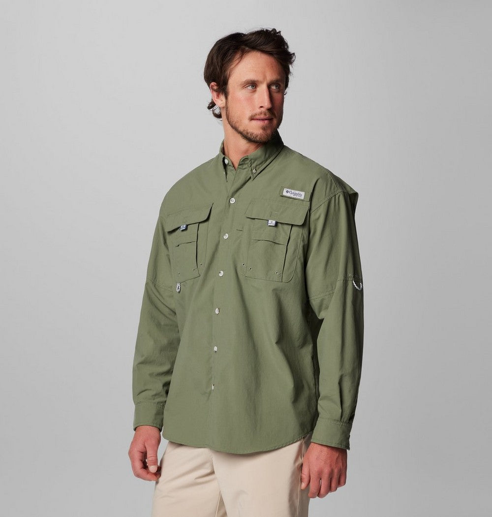 Men's Vented Long-Sleeve Fishing Shirt - Blue