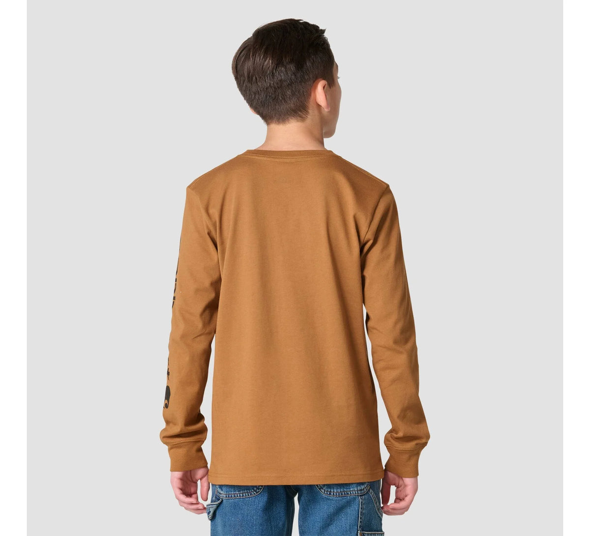 Boys' Long-Sleeve Pocket T-Shirt - Brown
