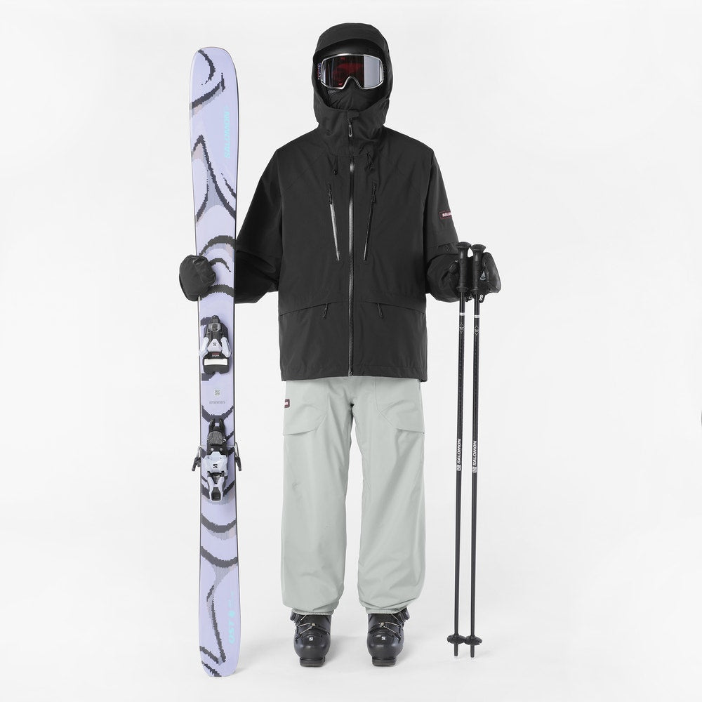 Men's Waterproof Snow Shell Pants - Black