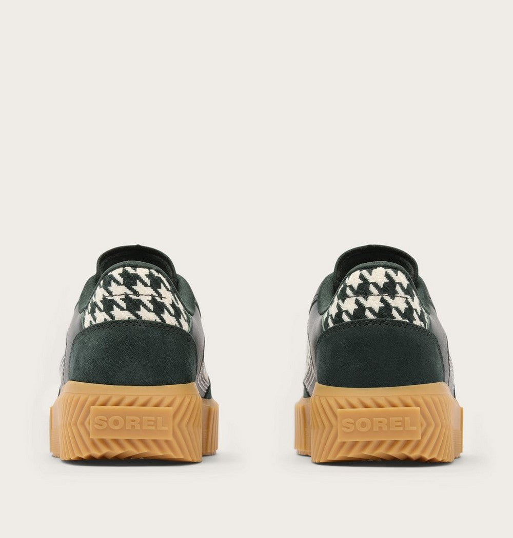 Women's T-Toe Leather Sneaker - Green