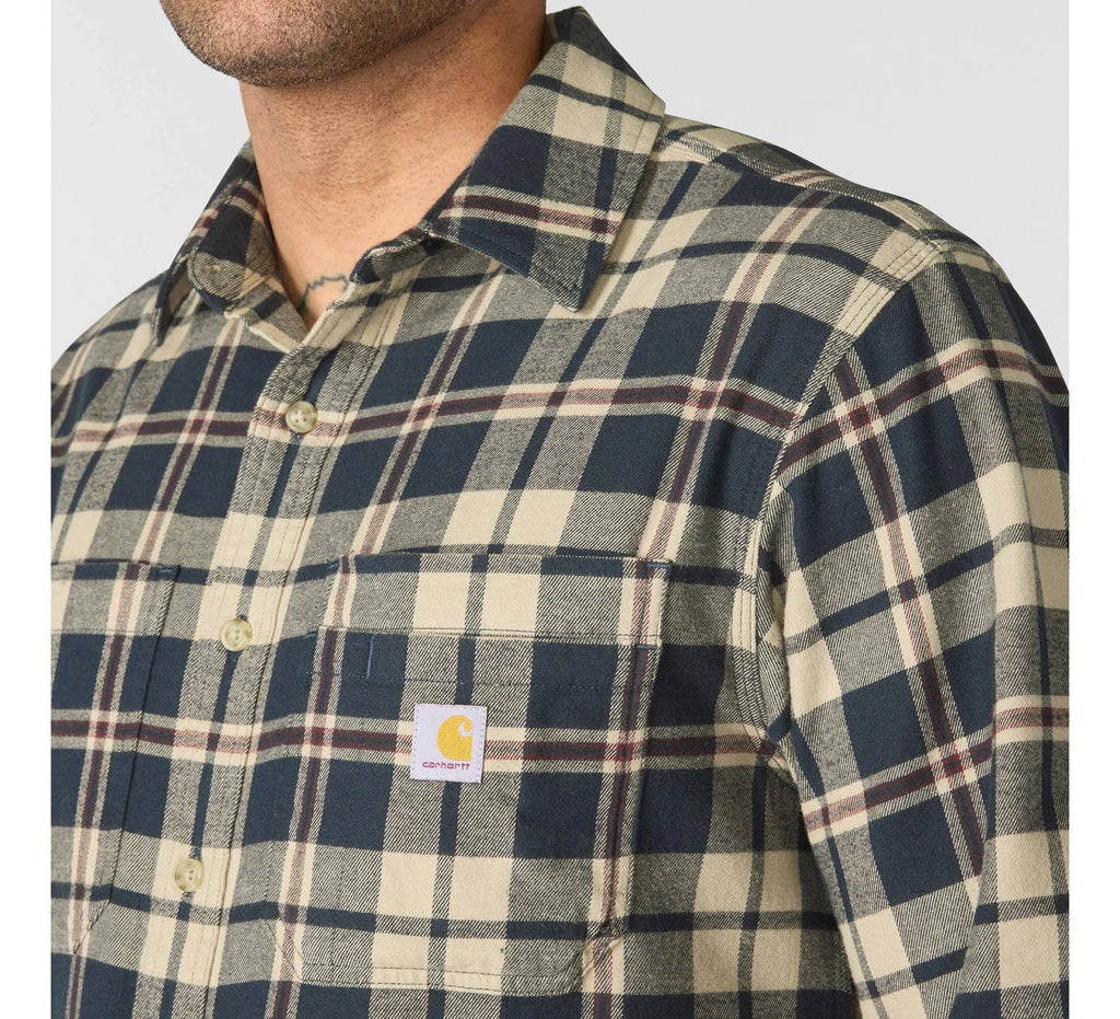 Men's Stretch Plaid Flannel Shirt - Red