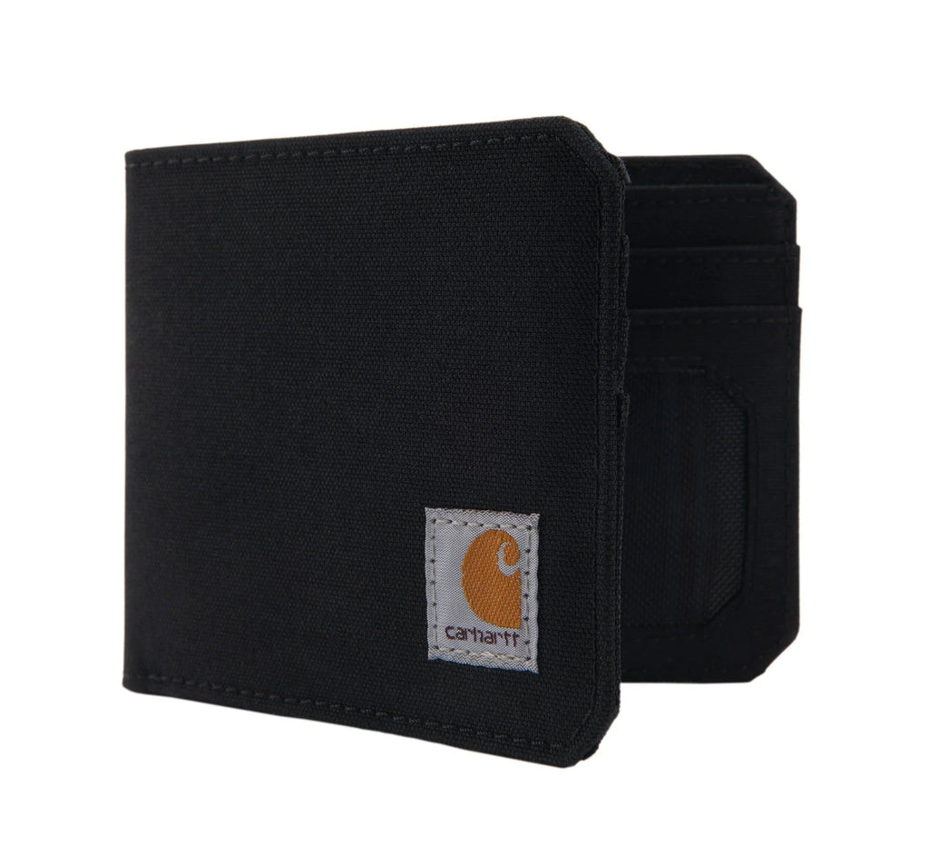 Water-Resistant RFID Bifold Wallet - Black