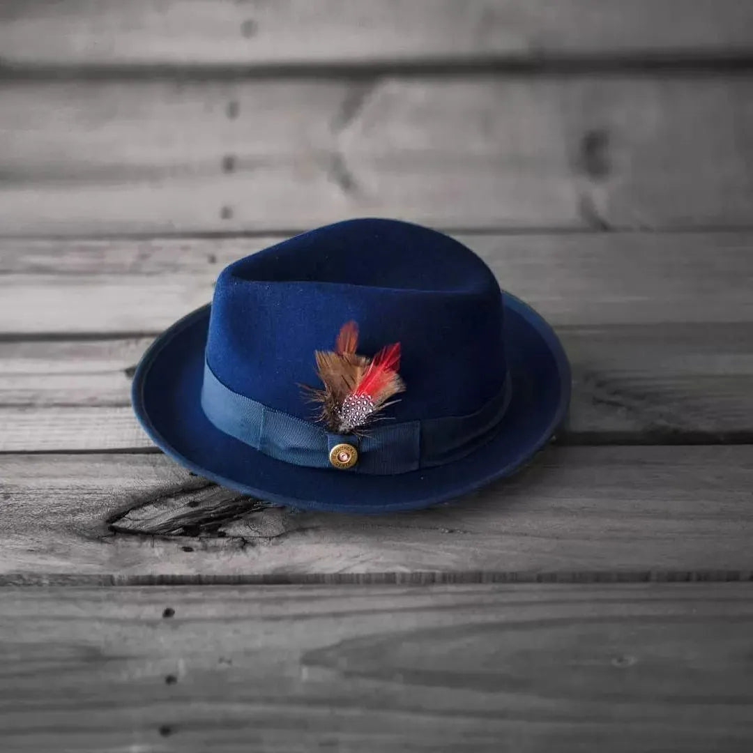 Trilby Fedora - Navy