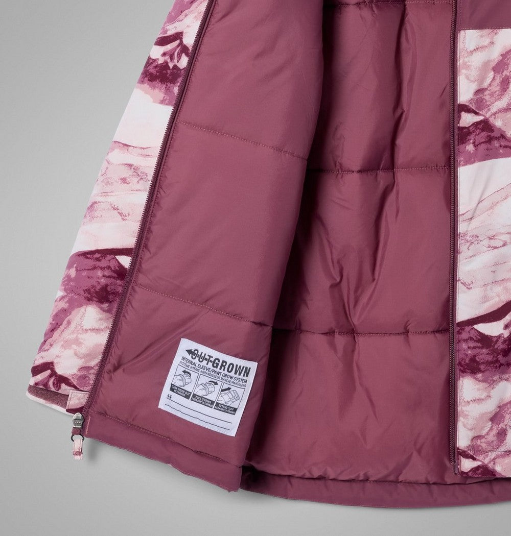 Girls' Insulated Printed Winter Jacket - Blue