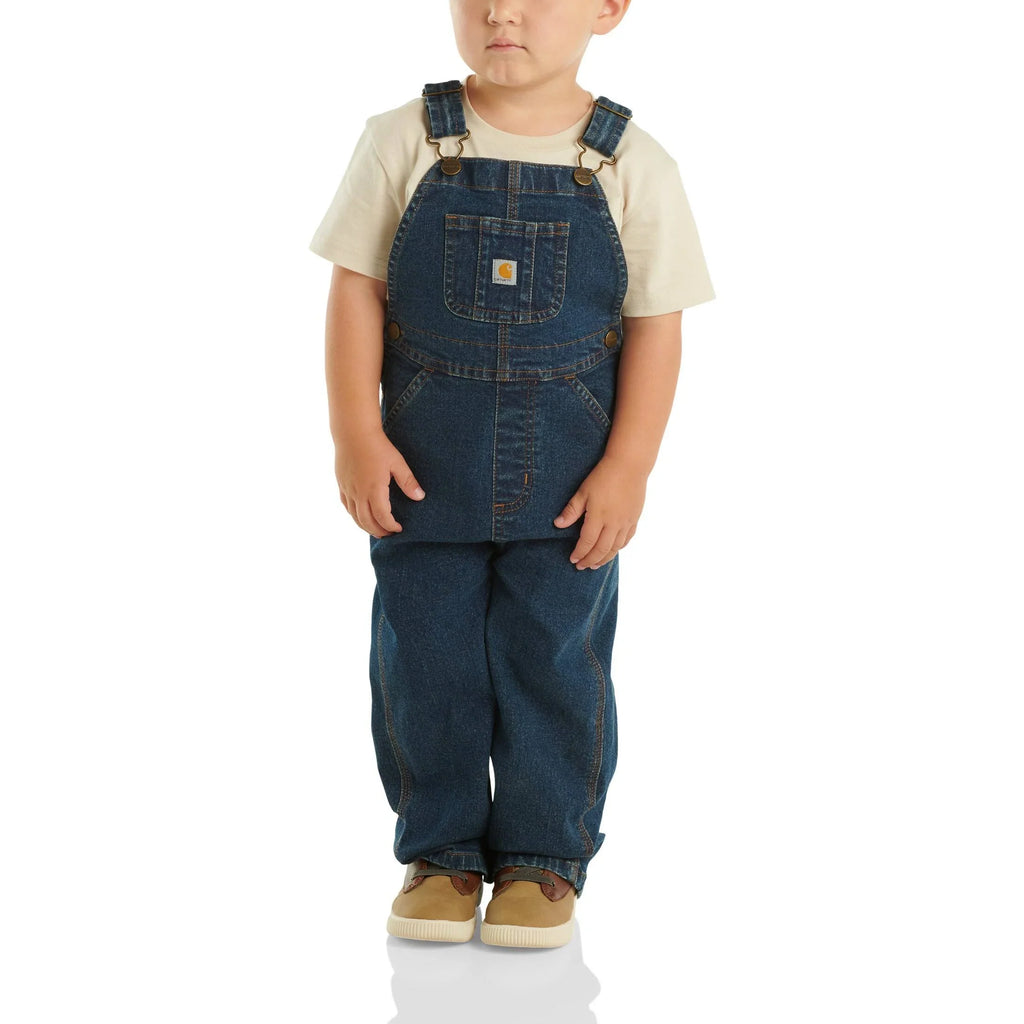 Kids' Stretch Denim Bib Overalls - Medium Wash